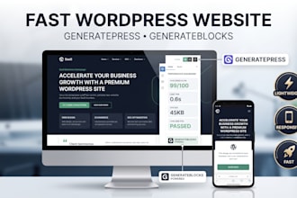 build a fast wordpress website with generatepress and generateblocks