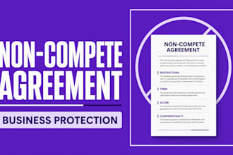 draft a professional non compete agreement to protect your business