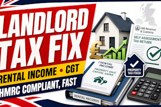 fix your UK landlord rental income capital gains tax hmrc return