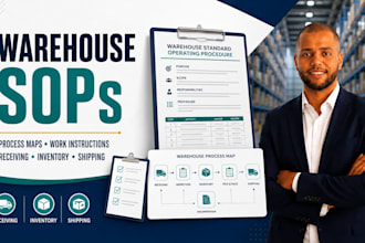 create warehouse sops process maps and work instructions