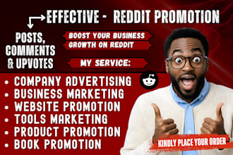 promote company business or website with reddit SEO GEO post