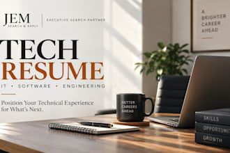 write an ats tech resume and IT CV for technology roles