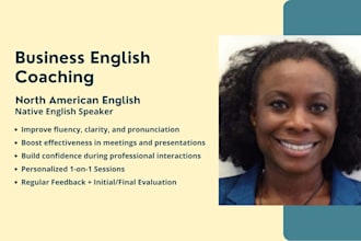 coach you in business english and professional communication