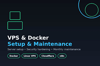 set up and maintain your vps or docker server monthly
