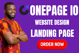 create professional onepage io website onepage io landingpage on onepage dot io