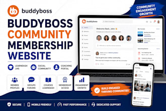 create buddyboss community membership website learndash lms coaching portal