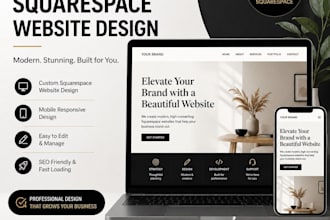 do square space website design , square space redesign or figma to square space