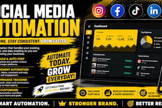 make social media automation make com automation n8n social media ai automation