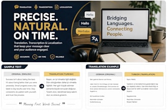 proofreading, transcription, translate documents