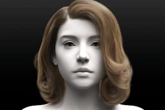 create 3d hair xgen hair realistic hair and metahuman hair for your characters