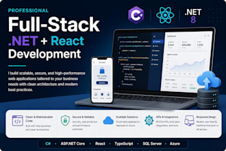 build a scalable full stack web application with dot net and react