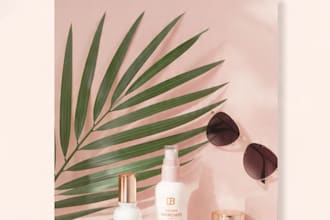design beautiful social media posts for skincare brand