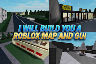 build you a roblox map and gui