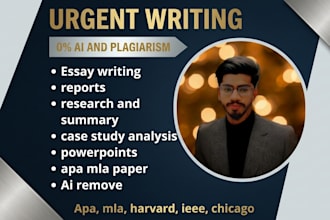 urgent essay writing, apa mla paper, case study, report, research summary