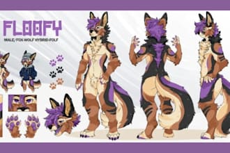 furry reference sheet fursona ref sheet anthro character design nsfw furry art