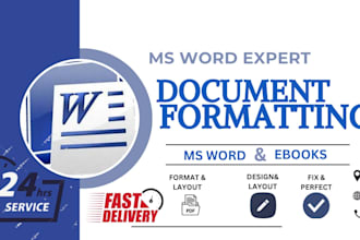 create and format a professional microsoft word document