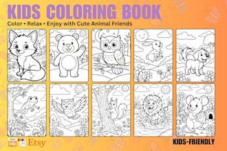 design coloring book search word and activity book for KDP