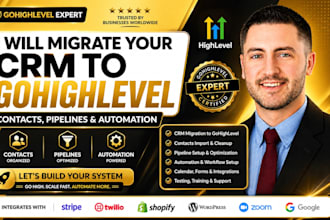 migrate your CRM to gohighlevel with contacts ghl pipelines and automation