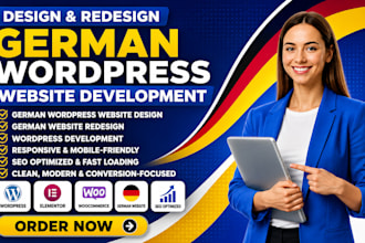 design redesign german worpdress website, german website, wordpress development