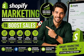 boost shopify marketing, ecommerce marketing promotion for shopify sales