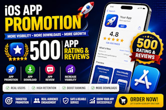 do app promotion 500 app review IOS app promotion app review app download