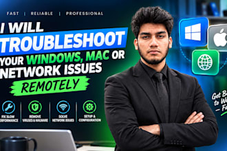 troubleshoot your windows, mac or network issues remotely