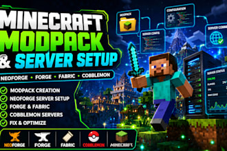 fix create minecraft modpack neoforge server setup forge fabric cobblemon server