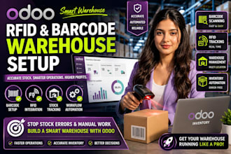odoo rfid barcode warehouse setup inventory stock tracking automation integrate
