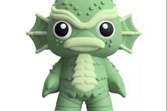 create a custom 3d model, collectible dnd action figure and stl for 3d printing