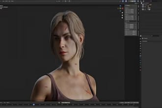 model 3d character, metahuman, stylized character, avatar rigging, blendshapes