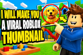make you a viral roblox thumbnail