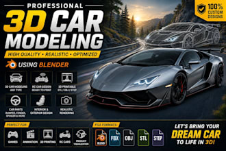 3d car modeling 3d car render low poly 3d car model 3d vehicle design blender