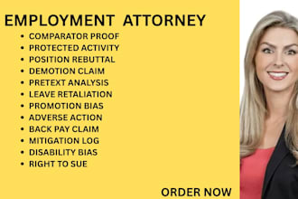 be your ny, ca, fl, ga employment lawyer for wrongful firing, eeoc, ada and bias