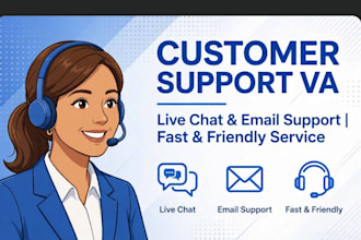 provide customer support and live chat virtual assistant