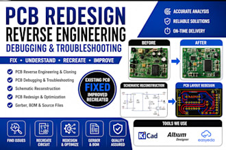 do pcb redesign, reverse engineering, debugging and pcb troubleshooting