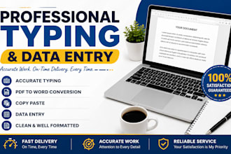 do accurate typing, data entry and copy paste work