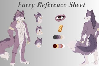 furry reference sheet ref sheet anthro sfw nsfw furry ref sheet character design