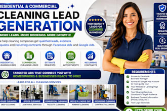residential cleaning leads contracts janitorial lead home cleaning ads campaigns