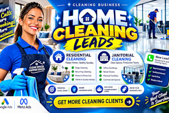 residential cleaning leads contracts janitorial lead home cleaning ads campaigns
