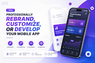 professionally rebrand, customize, or develop your mobile app