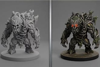 design 3dcute cryptid li swamp monster 3d printable figure collectible 3d print