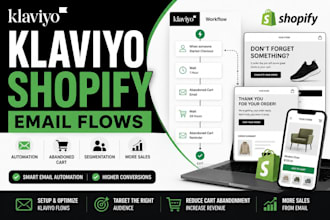 be your klaviyo email marketing specialist for shopify flows