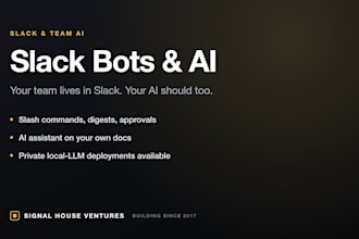 build a custom slack bot or ai assistant for your team