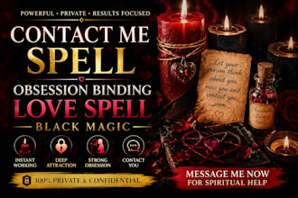 cast instant working contact me spell, obsession biding love spell black magic