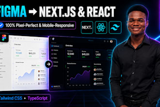 convert figma to nextjs react and tailwind css responsive web app