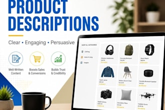 write professional product descriptions