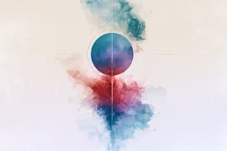 design a watercolor logo