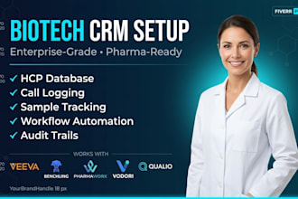 setup biotech crm veeva stayinfront synergistix inova kapture medismo actiscrm