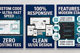 create a professional website redesign or landing page