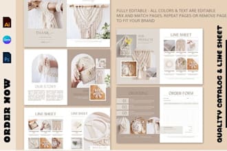 design marketing retail fashion product catalog, line sheet for jewelry bracelet